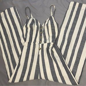 Stripe Jumpsuit